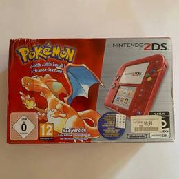 Scatola Nintendo 2DS Pokemon Rosso Edition (Charizard) Versione USK